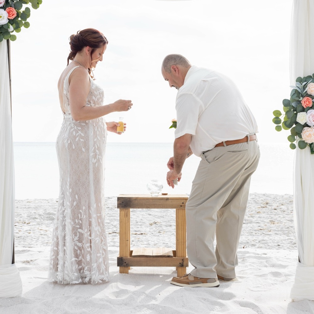 Melissa Sweet White Lace Wedding Dress - Picture 8 of 8